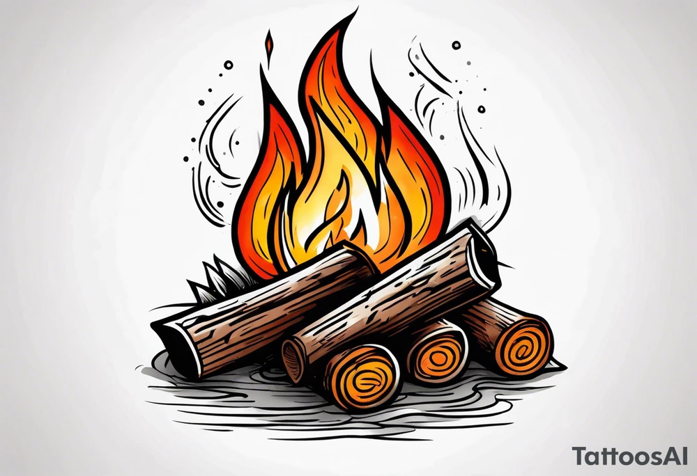 Bonfire tattoo idea