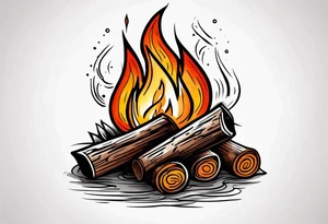 Bonfire tattoo idea