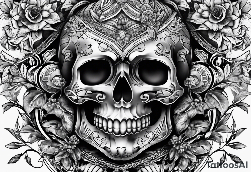 hard way to get money tattoo idea