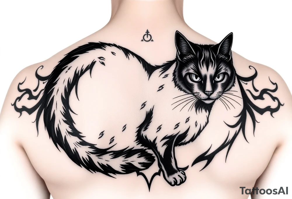 Black Cat tattoo idea