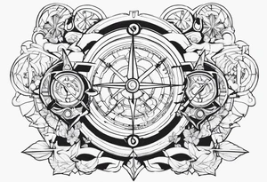 Chronos and Kairos warriors tattoo idea