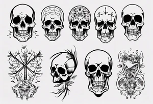 skeletons tattoo idea