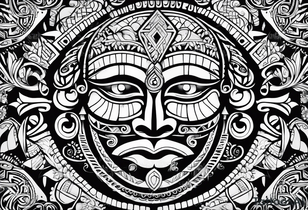 Taino, Puerto Rican, tribal tattoo idea