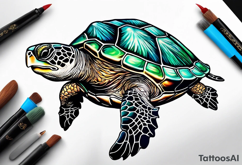small seaturtle
 tattoo tattoo idea