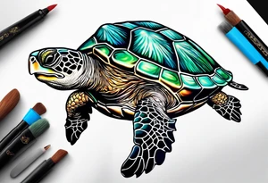 small seaturtle
 tattoo tattoo idea