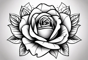 Create a hand tattoo design of a rose with the year 1990 on it. tattoo idea