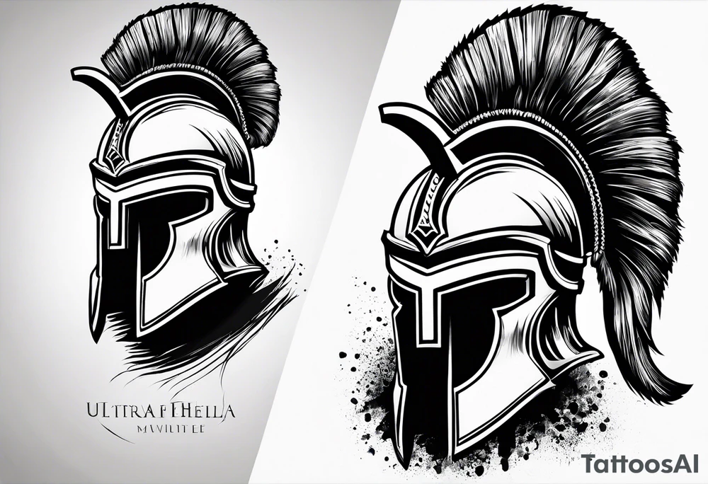 If you’re going thru hell keep going wrapped around a spartan helmet. tattoo idea If you’re going thru hell keep going wrapped around a spartan helmet. tattoo idea