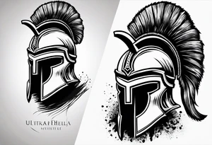 If you’re going thru hell keep going wrapped around a spartan helmet. tattoo idea