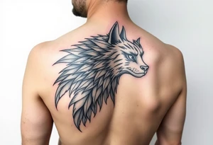 Freya nordycka bogini piękny tatuaż skrzydła klatka piersiowa pomysł tattoo idea