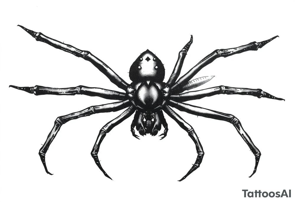 Spider tattoo idea