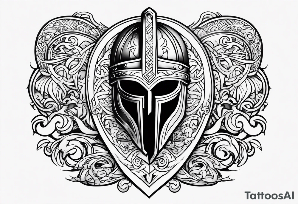 Valhalla viking helmet 
Sword tattoo idea