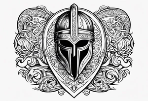 Valhalla viking helmet 
Sword tattoo idea