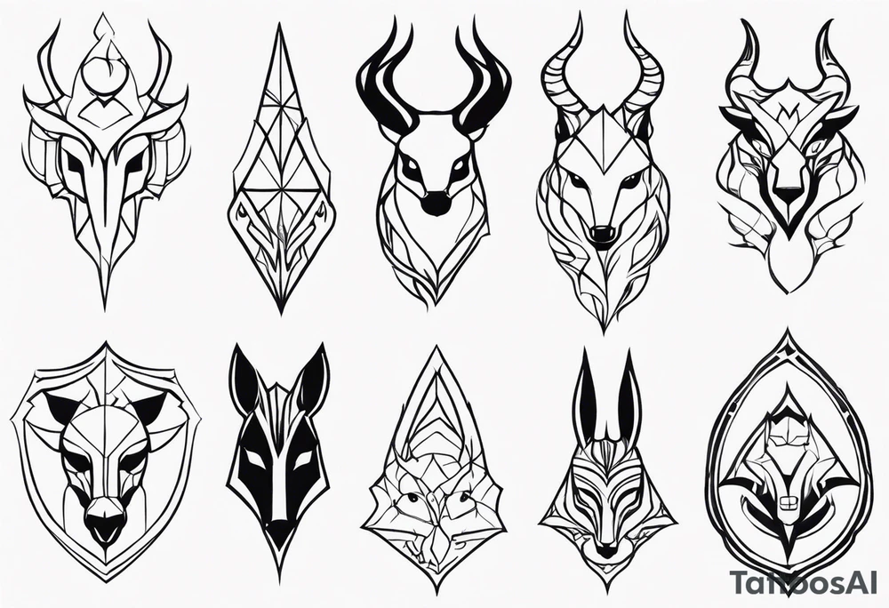 medievil animals tattoo idea