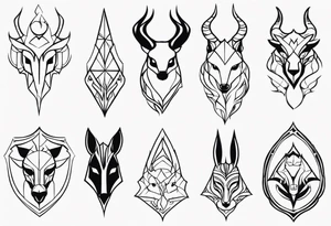 medievil animals tattoo idea