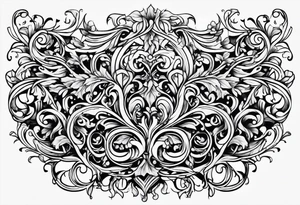 long winding vines tattoo idea