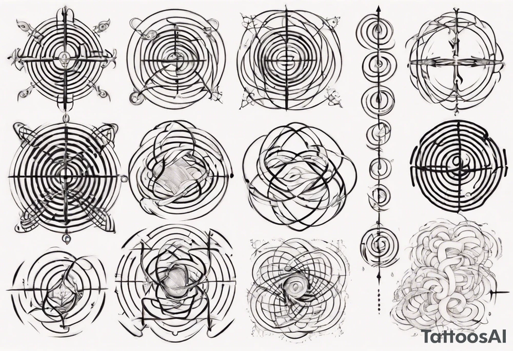 The mathematical 6,1 prime knot  that is cute, shape it like a friendship graph tattoo idea