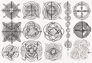 The mathematical 6,1 prime knot  that is cute, shape it like a friendship graph tattoo idea