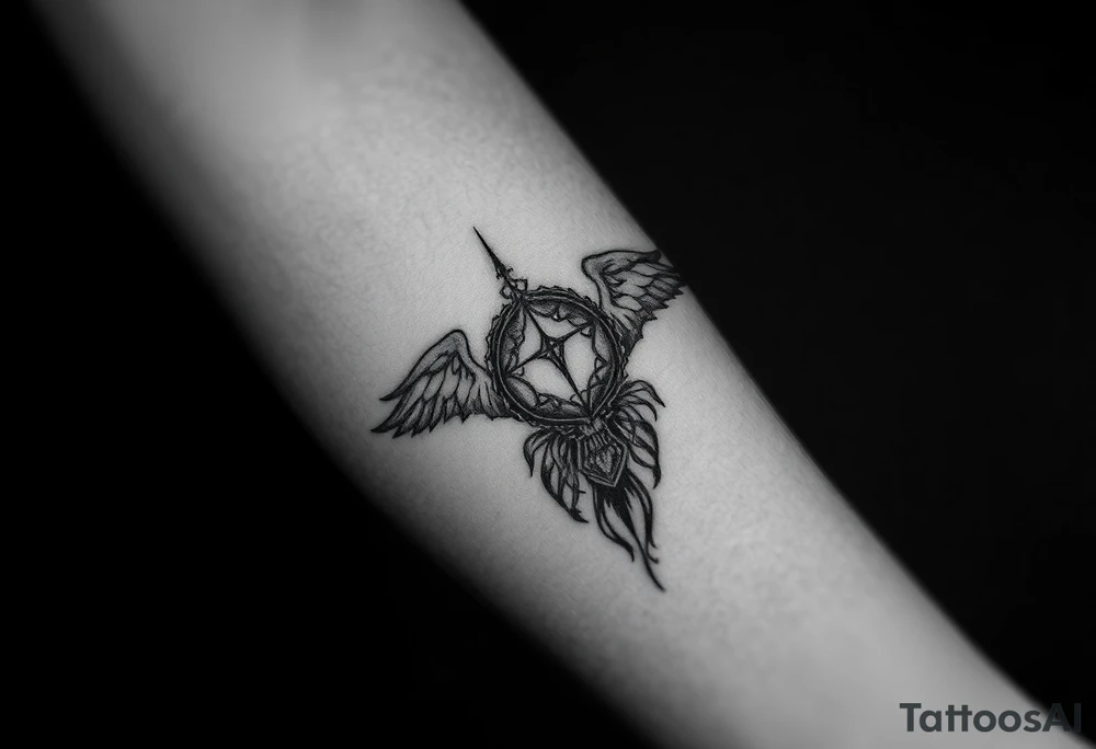 A symbolic tatto
By meaning:.
This too shall pass, some day you will die, you have to try to  achieve your dreams tattoo idea