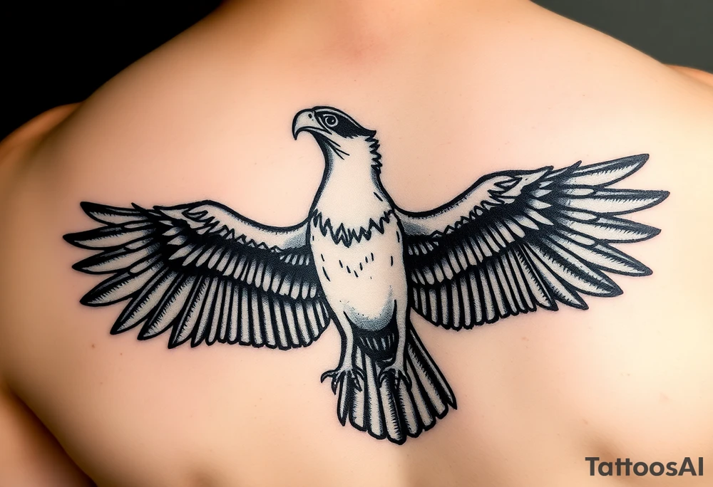 Realistic Osprey tattoo idea