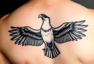Realistic Osprey tattoo idea