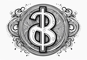 Dollar sign tattoo idea