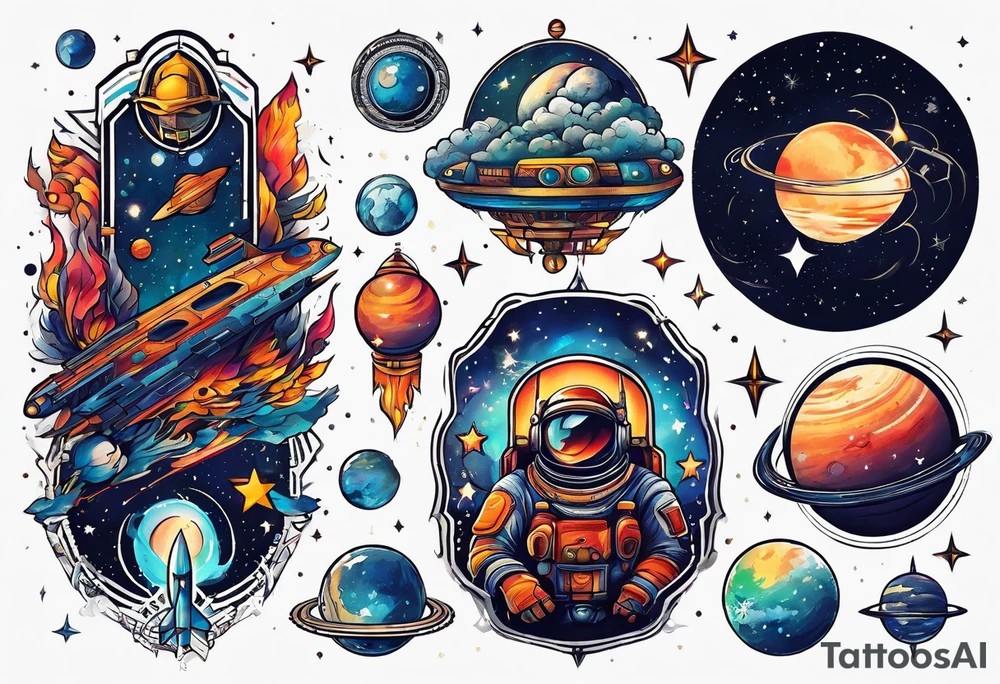 Space tattoo idea