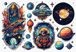 Space tattoo idea