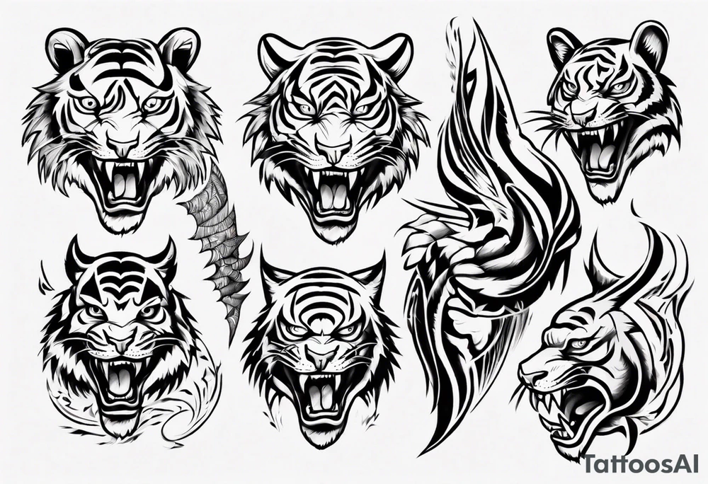 Flying tiger tattoo idea
