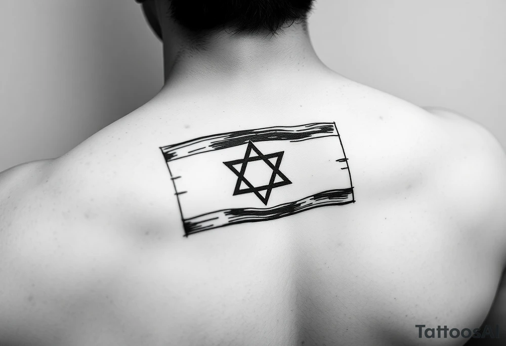 Israel flag tattoo idea