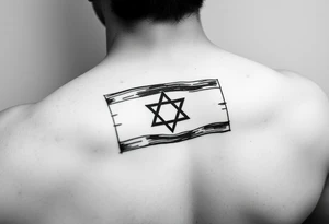 Israel flag tattoo idea