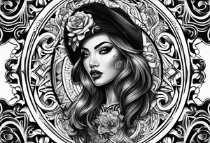 Gangster chicano tattoo idea