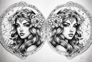 Gemini zodiac tattoo tattoo idea