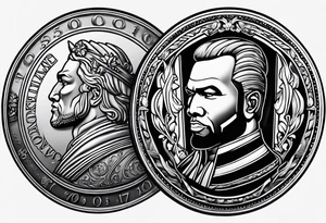 50 cent coin tattoo idea