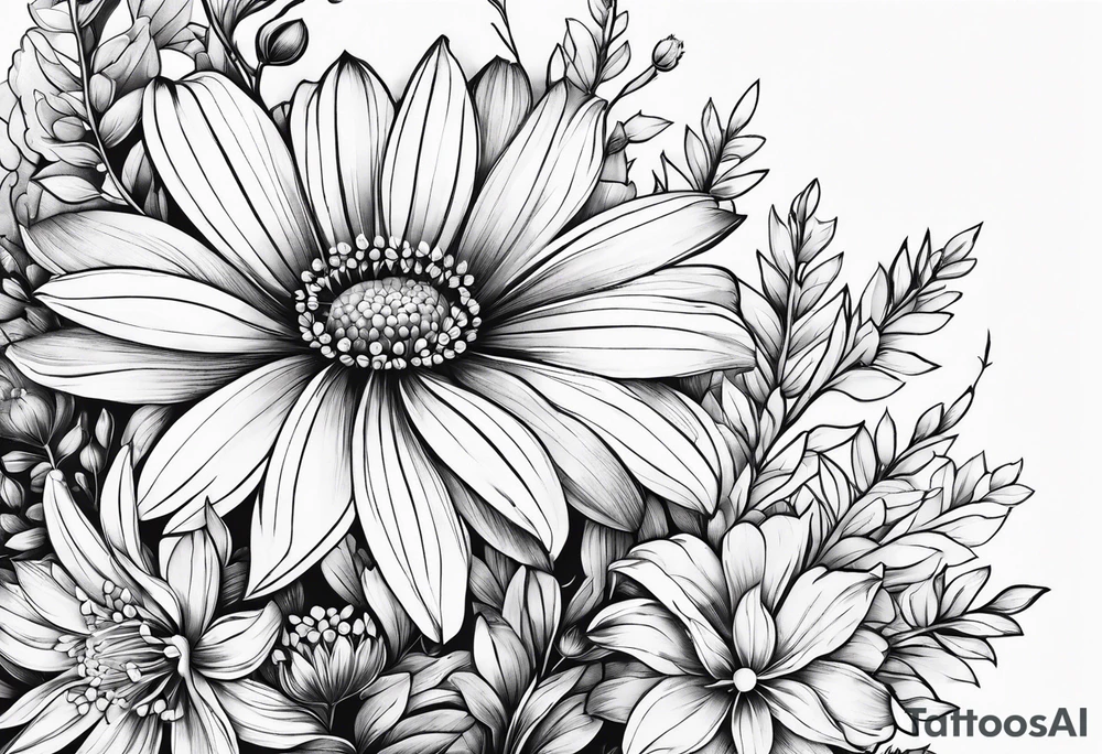Wildflowers, smaller, vertical , half sleeve tattoo idea Wildflowers, smaller, vertical , half sleeve tattoo idea