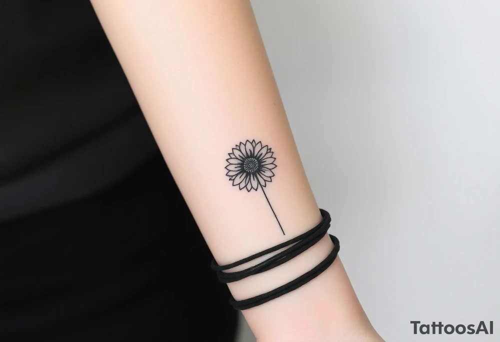 Mixing the symbol of astromelia and chrysanthemum tattoo idea