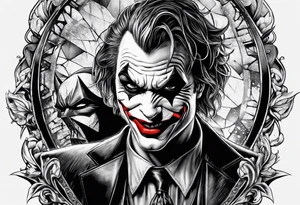 Joker and Batman tattoo idea