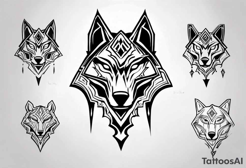 simple wolf head from zelda twilight princess tattoo idea simple wolf head from zelda twilight princess tattoo idea