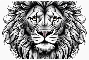 Large tattoo lion tattoo idea