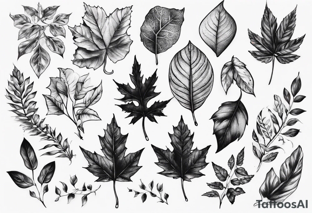 a tattoo that goes good with leafes tattoo idea