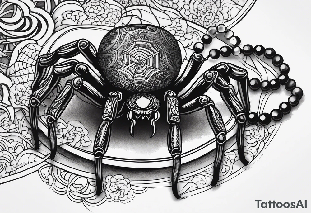 prayerbeads, spider, tattoo idea