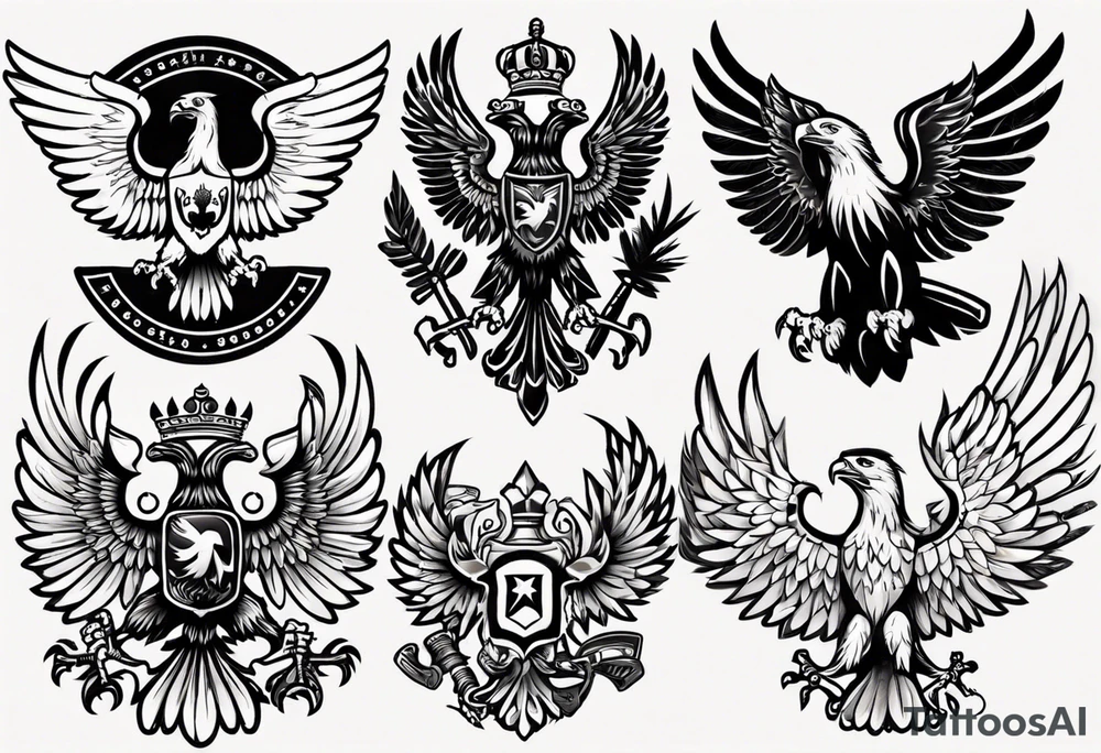 russian eagle tattoo idea