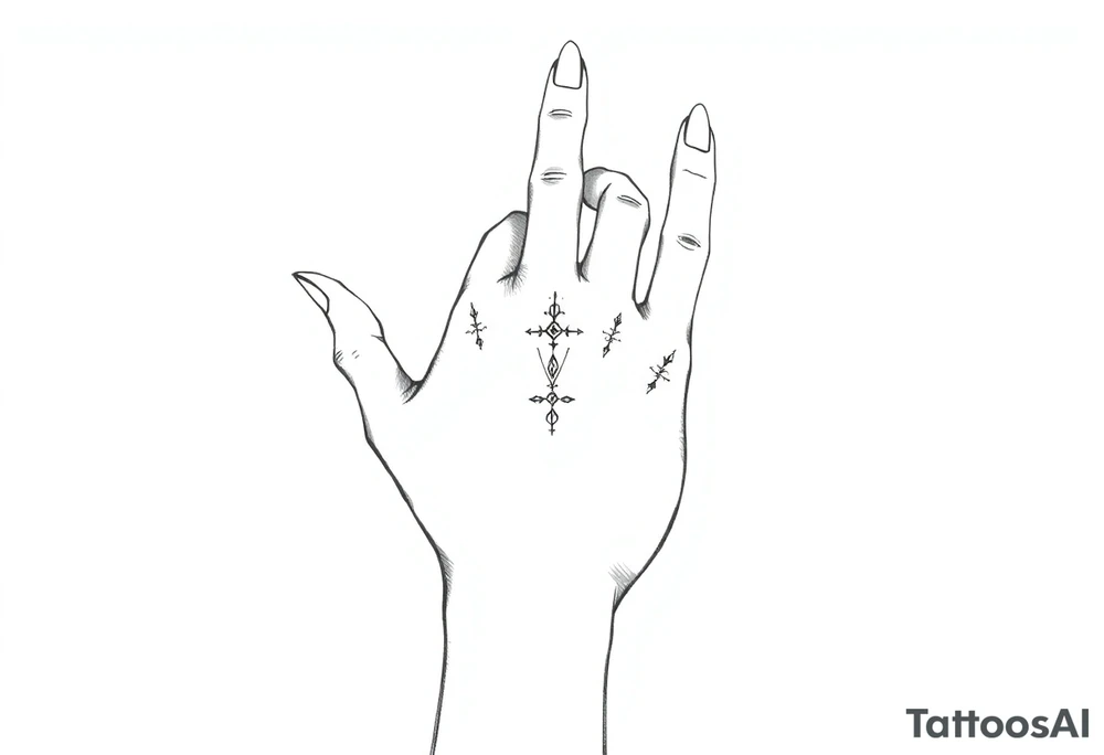 anime girl simple hand tattoo tattoo idea