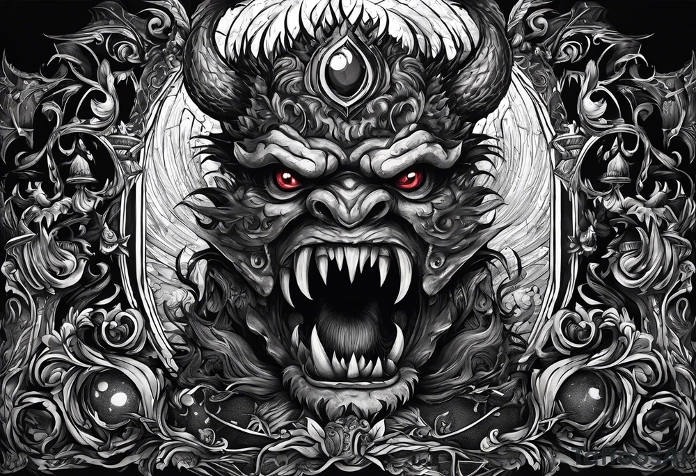 The monsters were never under my bed.
Because the monsters were inside my head.
I fear no monsters, for no monsters I see.
Because all this time the monster has been me. tattoo idea