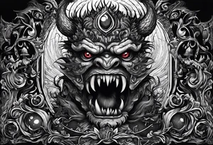 The monsters were never under my bed.
Because the monsters were inside my head.
I fear no monsters, for no monsters I see.
Because all this time the monster has been me. tattoo idea