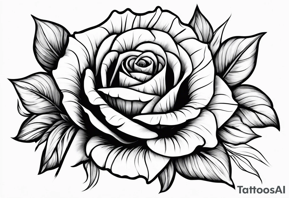 Rose, Gladiolus tattoo idea