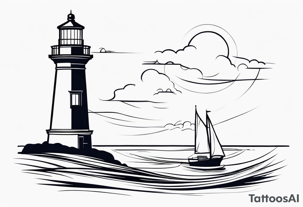 lighthouse tattoo idea