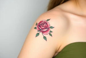 Rose crown tattoo idea