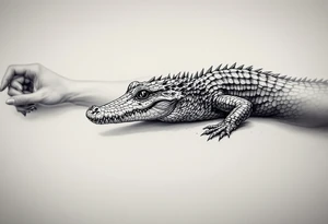 gothic gator tattoo idea