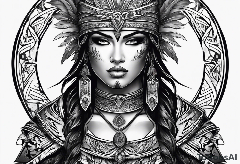 warrior tattoo idea
