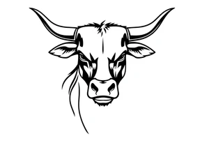 Bull with nose ring tattoo idea